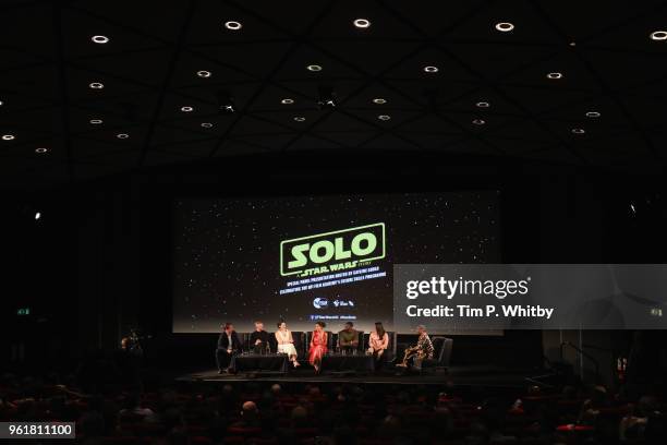 Producer Simon Emanuel, Director of the BFI Film Fund, Ben Roberts, Phoebe Waller-Bridge, Thandie Newton, Nathan Lloyd, Maria Moss and BFI...