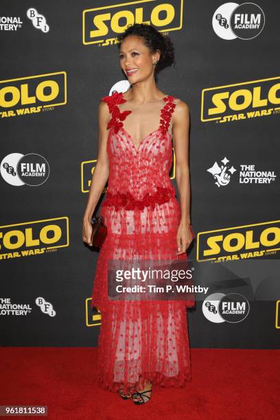 Thandie Newton attends special BFI screening of 'Solo: A Star Wars Story' to celebrate the film's BFI Film Academy trainees at BFI Southbank on May...