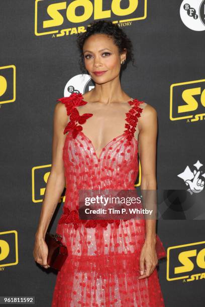 Thandie Newton attends special BFI screening of 'Solo: A Star Wars Story' to celebrate the film's BFI Film Academy trainees at BFI Southbank on May...