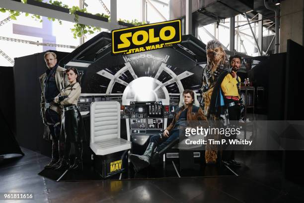 General atmosphere at the special BFI screening of 'Solo: A Star Wars Story' to celebrate the film's BFI Film Academy trainees at BFI Southbank on...