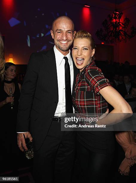 Peyman Amin and Giulia Siegel attend the DLD Starnight at Haus der Kunst on January 25, 2010 in Munich, Germany.