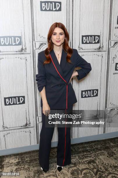 Actress Aya Cash visits Build Series to discuss "Social Animals"at Build Studio on May 23, 2018 in New York City.