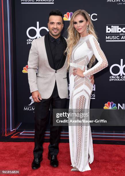 Recording artist Luis Fonsi and model Agueda Lopez attend the 2018 Billboard Music Awards at MGM Grand Garden Arena on May 20, 2018 in Las Vegas,...