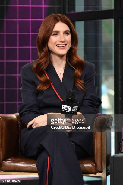 Aya Cash visits the Build Series to discuss 'Social Animals' at Build Studio on May 23, 2018 in New York City.