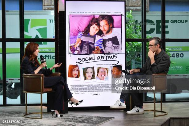 Ricky Camilleri interviews Aya Cash at Build Studio on May 23, 2018 in New York City.