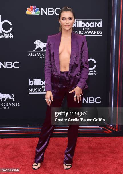 Actress Alyson Stoner attends the 2018 Billboard Music Awards at MGM Grand Garden Arena on May 20, 2018 in Las Vegas, Nevada.