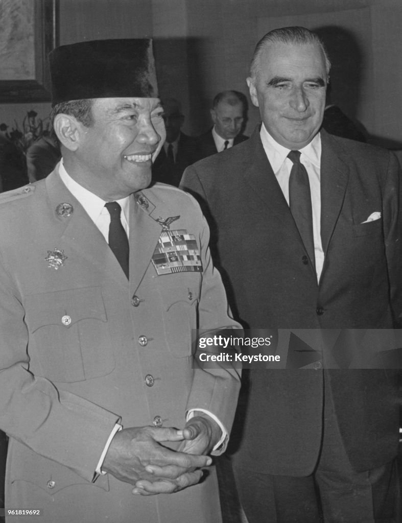 Sukarno And Pompidou