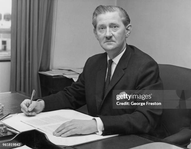 British Labour politician Stephen Swingler , the MP for Newcastle-under-Lyme, and the new Minister of State at the Ministry of Transport, 29th August...