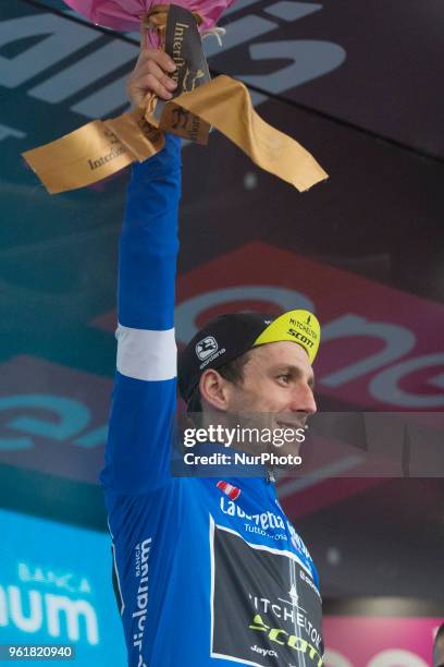 Simon Philip MITCHELTON - SCOTT blu jersey celebrates on the podium during the 101st Tour of Italy 2018, Stage 17 RIVA DEL GARDA-ISEO , 155 km on May...