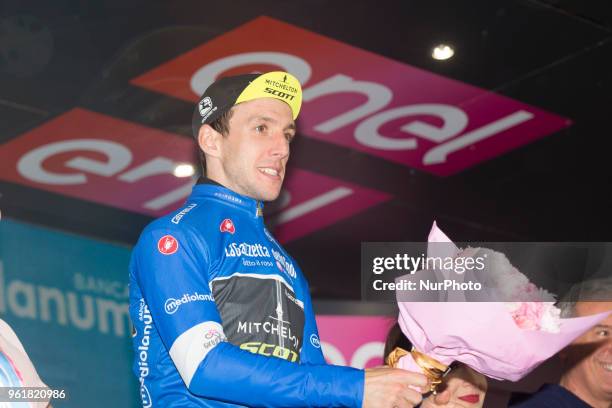 Simon Philip MITCHELTON - SCOTT blu jersey celebrates on the podium during the 101st Tour of Italy 2018, Stage 17 RIVA DEL GARDA-ISEO , 155 km on May...