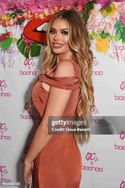 Chloe Sims attends the cocktail launch party to celebrate the Gemma Collins X Boohoo Collection at Tonight Josephine on May 23, 2018 in London,...