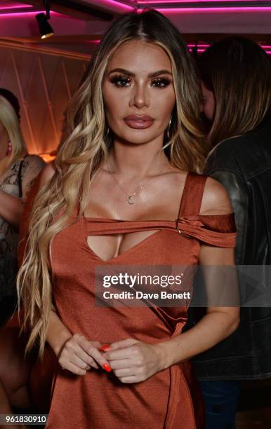 Chloe Sims attends the cocktail launch party to celebrate the Gemma Collins X Boohoo Collection at Tonight Josephine on May 23, 2018 in London,...