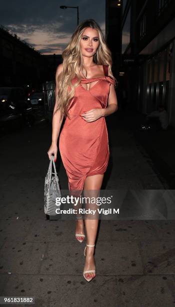 Chloe Sims seen attending GC x Bohoo party at Tonight Josephine on May 23, 2018 in London, England.