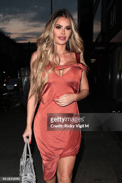 Chloe Sims seen attending GC x Bohoo party at Tonight Josephine on May 23, 2018 in London, England.