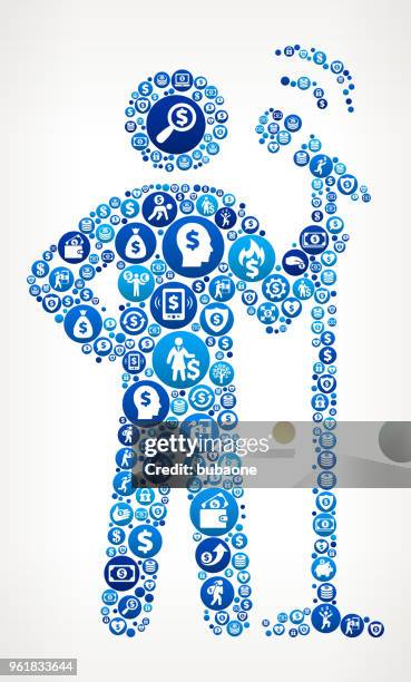 speech money blue icon pattern background - stand up comedy stock illustrations