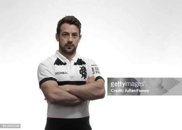 Greig Laidlaw of the Barbarians poses for a portrait during the Barbarians Squad Photocall at Hilton Park Lane on May 22, 2018 in London, England....