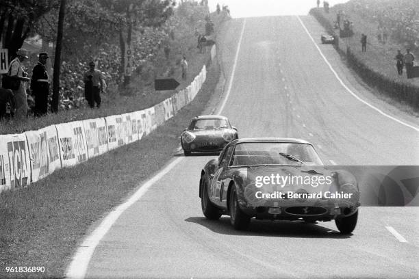 Jean Blaton, Ferrari 250 GTO, 24 Hours of Le Mans, Le Mans, 16 June 1963.