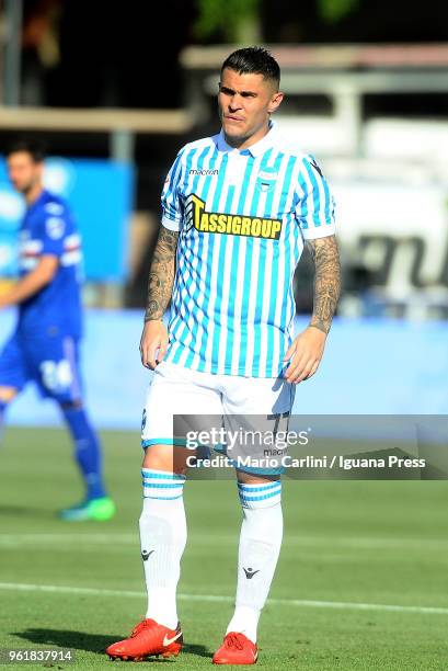 Federico Viviani of Spal looks on during the serie A match between Spal and UC Sampdoria at Stadio Paolo Mazza on May 20, 2018 in Ferrara, Italy.