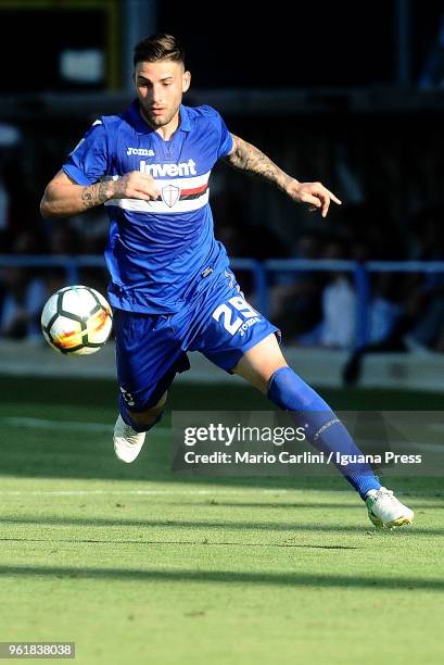 Nicola Murru of UC Sampdoria in action during the serie A match between Spal and UC Sampdoria at Stadio Paolo Mazza on May 20, 2018 in Ferrara, Italy.