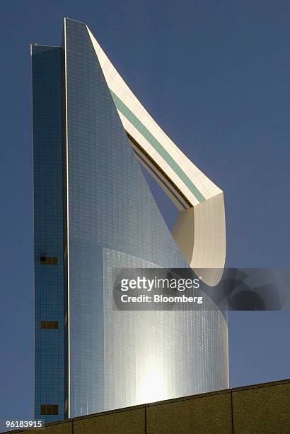 The Kingdom Centre, also called Burj Al-Mamlaka, stands in Riyadh, Saudi Arabia, on Tuesday, Jan. 26, 2010. Saudi Arabia, the Arab world's largest...