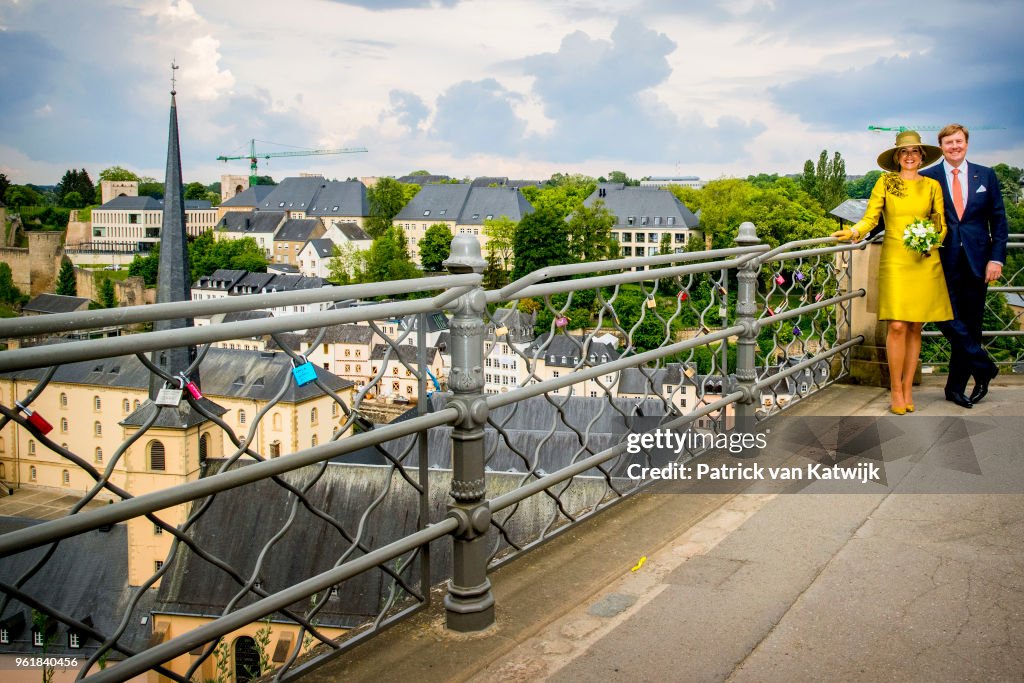 King And Queen Of The Netherlands Visit Luxembourg : Day One