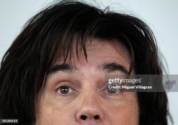 French musician Jean Michel Jarre looks on during a news conference on January 26, 2010 in Munich, Germany.