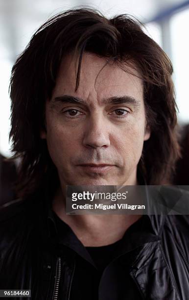 French musician Jean Michel Jarre poses for a picture after a news conference on January 26, 2010 in Munich, Germany.