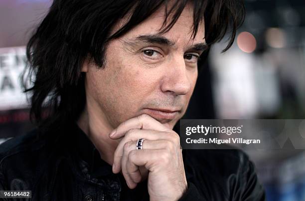 French musician Jean Michel Jarre poses for a picture after a news conference on January 26, 2010 in Munich, Germany.