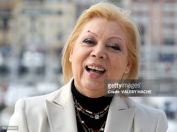 Italian soprano Mirella Freni poses during a photocall on January 26, 2010 in Cannes, southeastern France, as part of the music world's largest...
