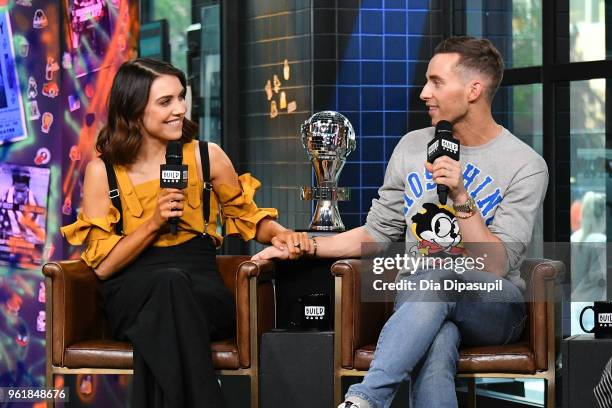 Jenna Johnson and Adam Rippon visit the Build Series to discuss 'Dancing with The Stars: Athletes' at Build Studio on May 23, 2018 in New York City.