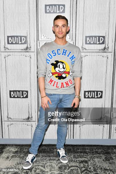 Adam Rippon visits the Build Series to discuss 'Dancing with The Stars: Athletes' at Build Studio on May 23, 2018 in New York City.