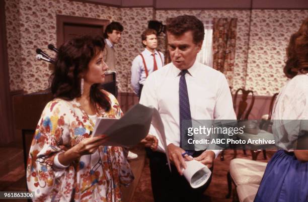 Susan Lucci, Regis Philbin appearing on Disney General Entertainment Content via Getty Images's 'All My Children'.