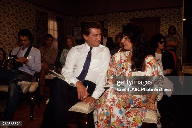 Regis Philbin, Susan Lucci appearing on Disney General Entertainment Content via Getty Images's 'All My Children'.