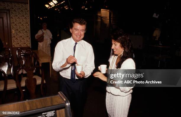 Regis Philbin, Susan Lucci appearing on Disney General Entertainment Content via Getty Images's 'All My Children'.