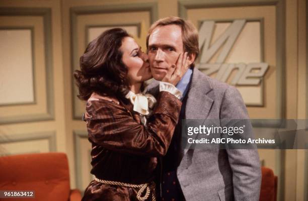 Susan Lucci, Dick Cavett appearing on Disney General Entertainment Content via Getty Images's 'All My Children'.