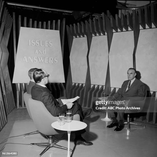 Averell Harriman on Walt Disney Television via Getty Images's 'Issues and Answers' program.