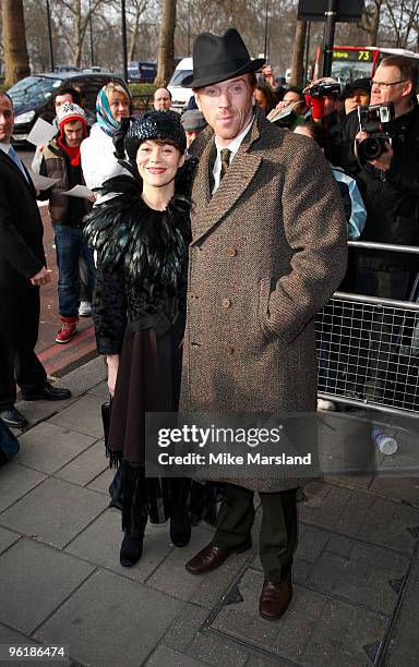 Damian Lewis and Helen McCrory attend The South Bank Show Awards at The Dorchester on January 26, 2010 in London, England.