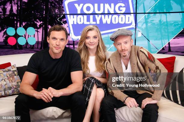 May 23: Ed Skrein, Natalie Dormer, Anthony Byrne at the Young Hollywood Studio on May 23, 2018 in Los Angeles, California.