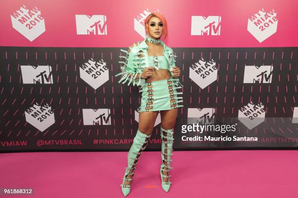 Pabllo Vittar attends the MTV MIAW 2018 at Citibank Hall on May 23, 2018 in Sao Paulo, Brazil.