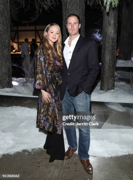 Devon Aoki and James Bailey attend Gaggenau's Pop Up Restaurant 1693 Honoring Operation Smile on May 22, 2018 in Los Angeles, California.