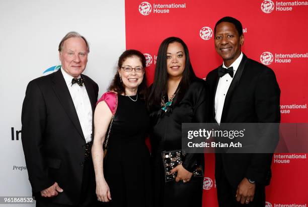 Raymond Wareham, Lee Wareham, Patricia Baptiste and Calvin Sims attend the International House 2018 Awards Gala on May 23, 2018 in New York City.