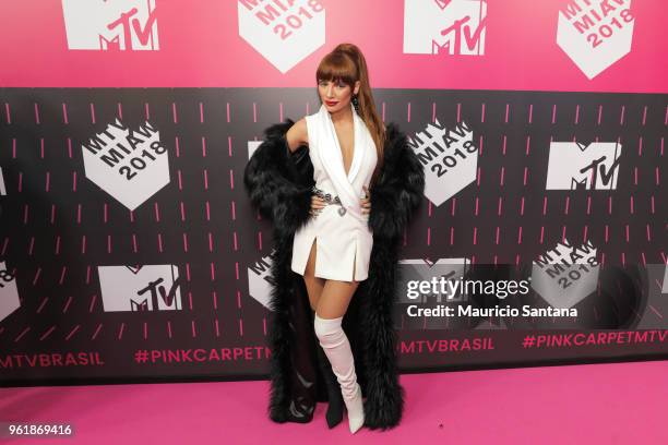 Maria Eugenia attends the MTV MIAW 2018 at Citibank Hall on May 23, 2018 in Sao Paulo, Brazil.