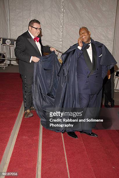 Alber Elbaz and Vogue's André Leon Talley