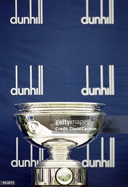 The winning trophy at the Dunhill Links Championships held at Kingsbarns, Carnoustie, and St Andrews, in Scotland. \ Mandatory Credit: David Cannon...