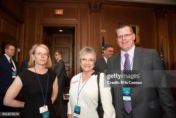 National Association of Music Merchant volunteers attend a reception during Save The Music Foundation Day Of Music Education Advocacy in the U.S....