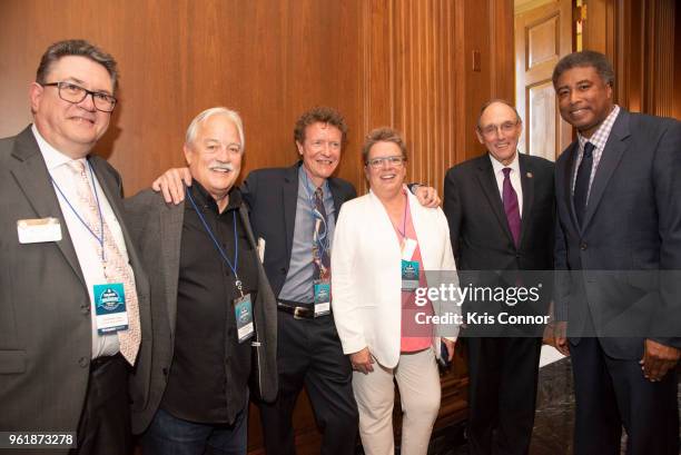 National Association of Music Merchant volunteer Robin Walenta attends a reception during Save The Music Foundation Day Of Music Education Advocacy...