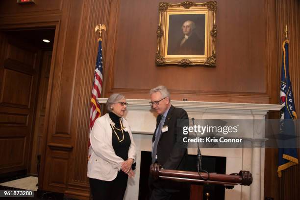 President of the NAMM Foundation Joe Lamond and Public Affairs and Government Relations Director Mary Luerson attend a reception during Save The...