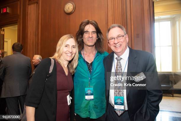 National Association of Music Merchant volunteers attend a reception during Save The Music Foundation Day Of Music Education Advocacy in the U.S....