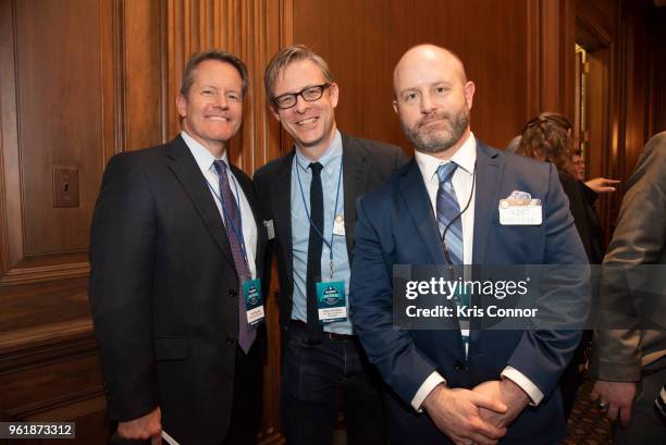 National Association of Music Merchant volunteers attend a reception during Save The Music Foundation Day Of Music Education Advocacy in the U.S....