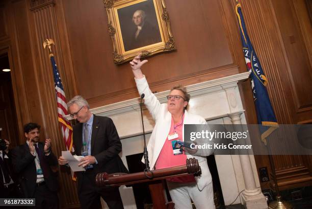 National Association of Music Merchant volunteer Robin Walenta attends a reception during Save The Music Foundation Day Of Music Education Advocacy...